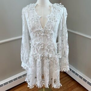 Beulah White Floral Dress